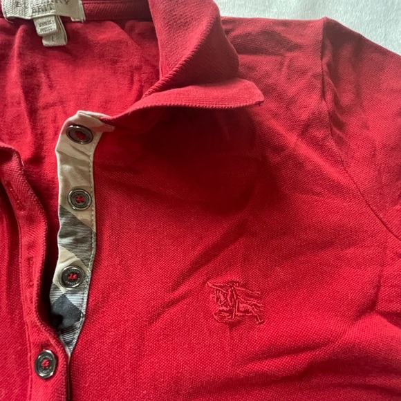 Burberry Red Button Down Shirt - Picture 3 of 4